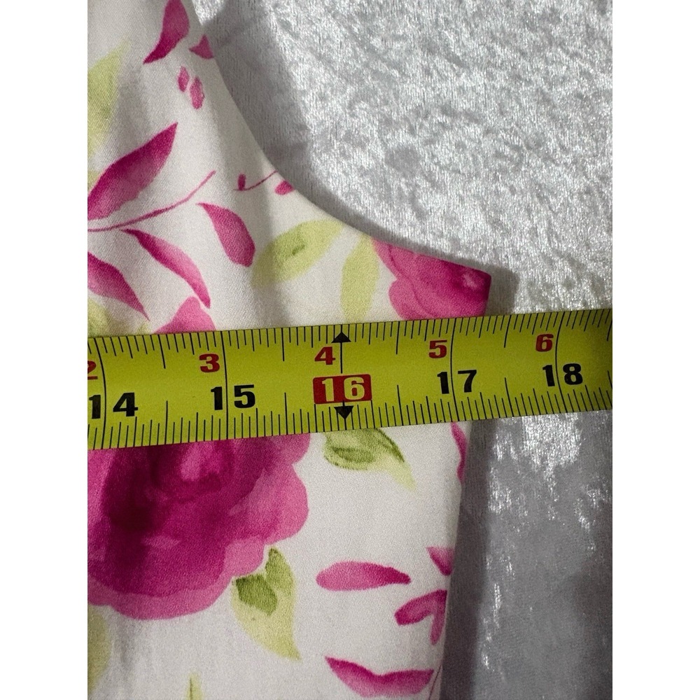 Coldwater Creek Floral Sundress 8 Pink Rose Wedding Garden Party Cottage Core - Picture 6 of 7